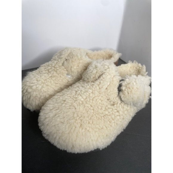 NEW Birkenstock Papillio Boston Big Buckle Shearling Mule Teddy Eggshell 37 US 6 - Picture 3 of 7